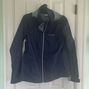 Columbia navy windbreaker - switchback jacket